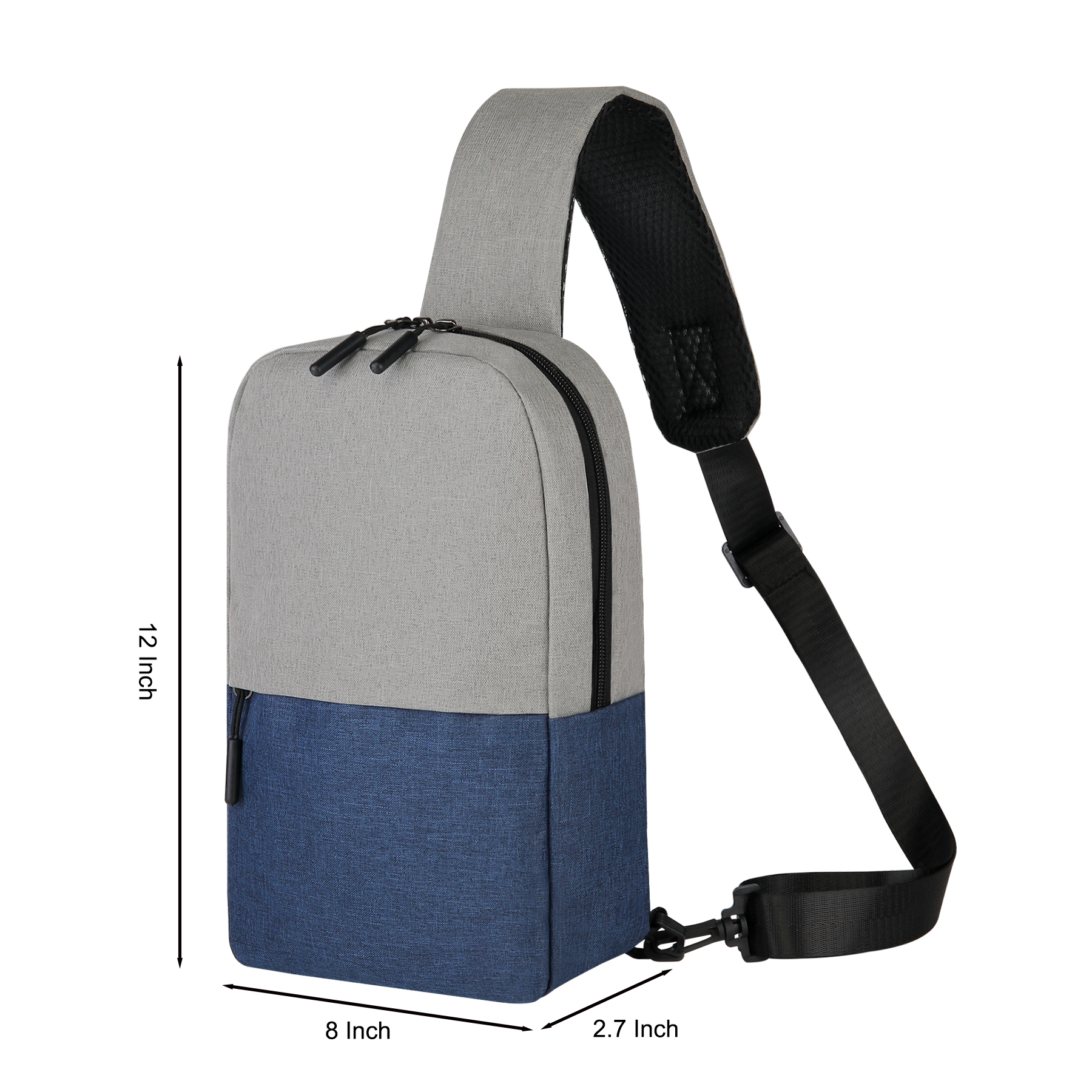 Two-Tone Crossbody Sling Backpack 1