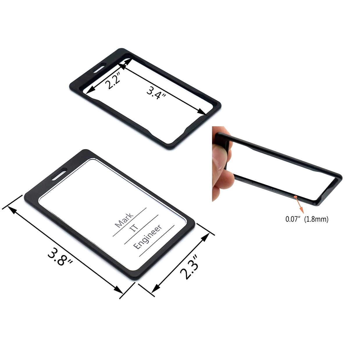 Aluminium Badge Holders 2