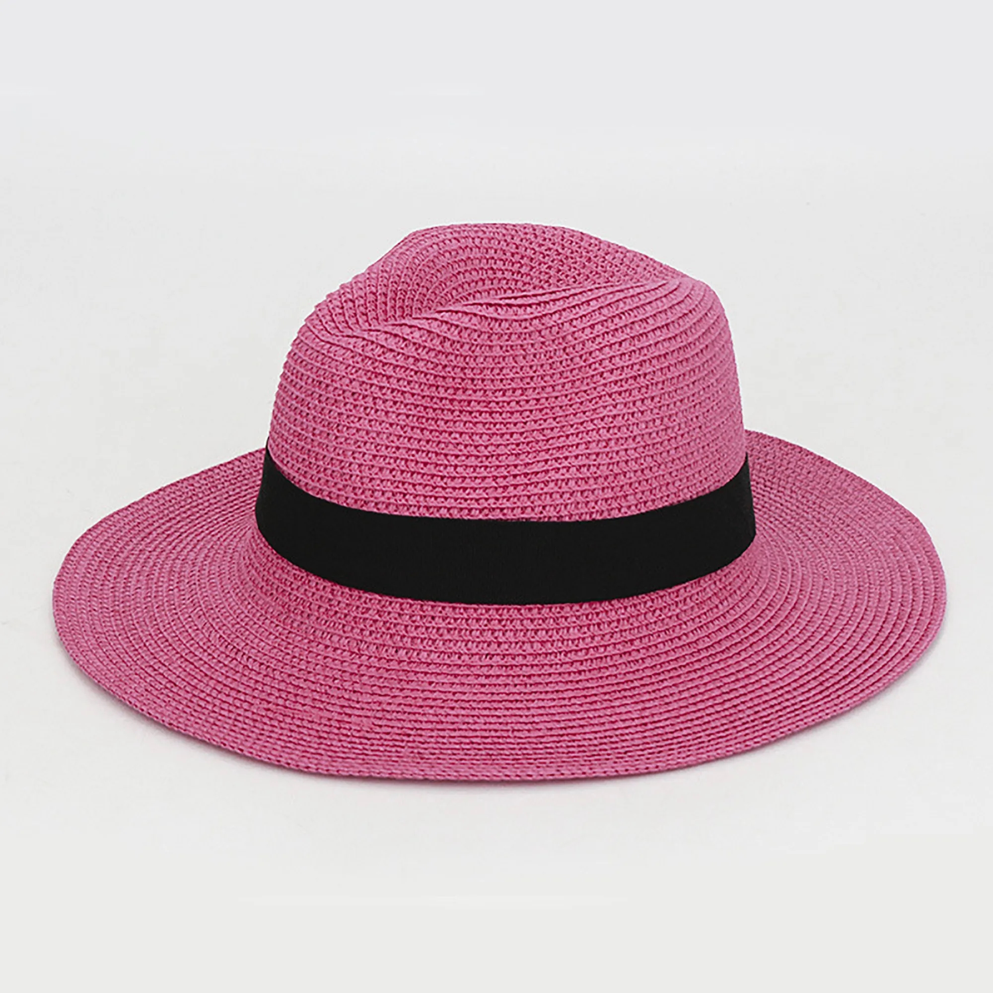Handwoven Panama Straw Hat with Wide Brim Foldable 19