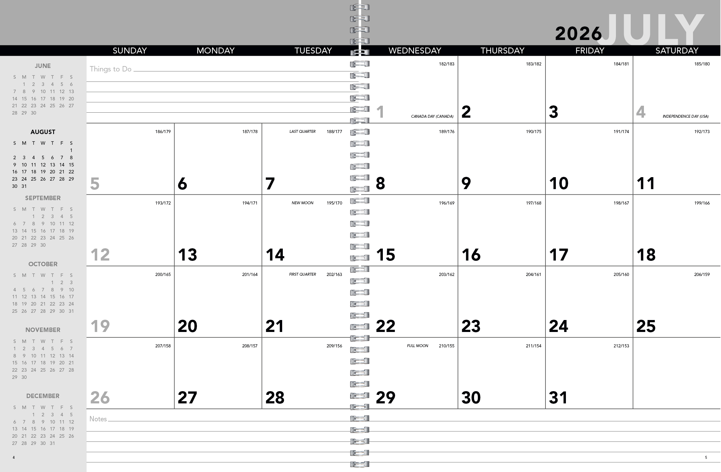 Triumph® Calendars Academic Year Desk Planner with Custom Cover 14