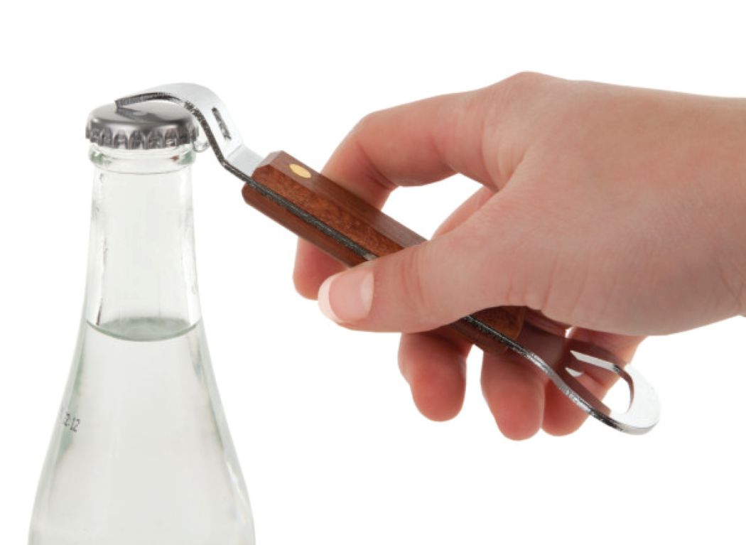 True® Church Key Wood Handle Bottle Opener 2