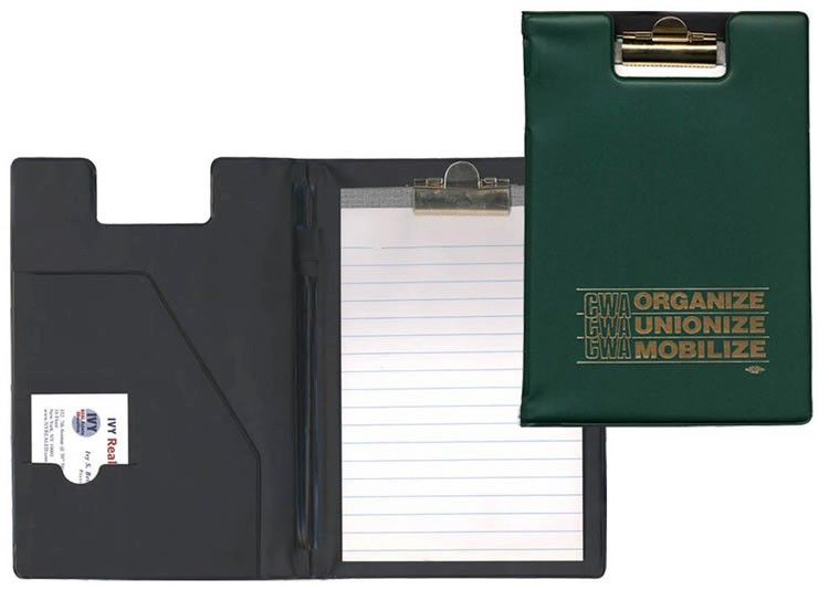 Deluxe Junior Clipboard w/ Standard Vinyl Colors 10