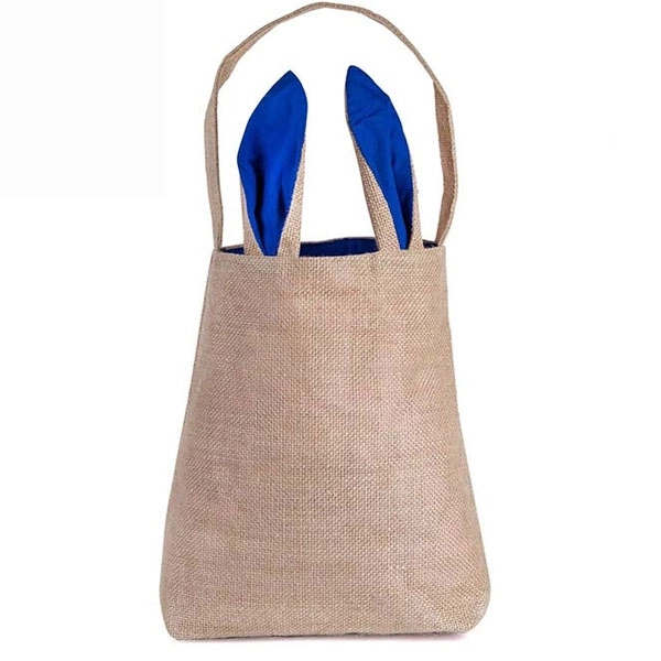 Burlap Easter Bunny Bag 11
