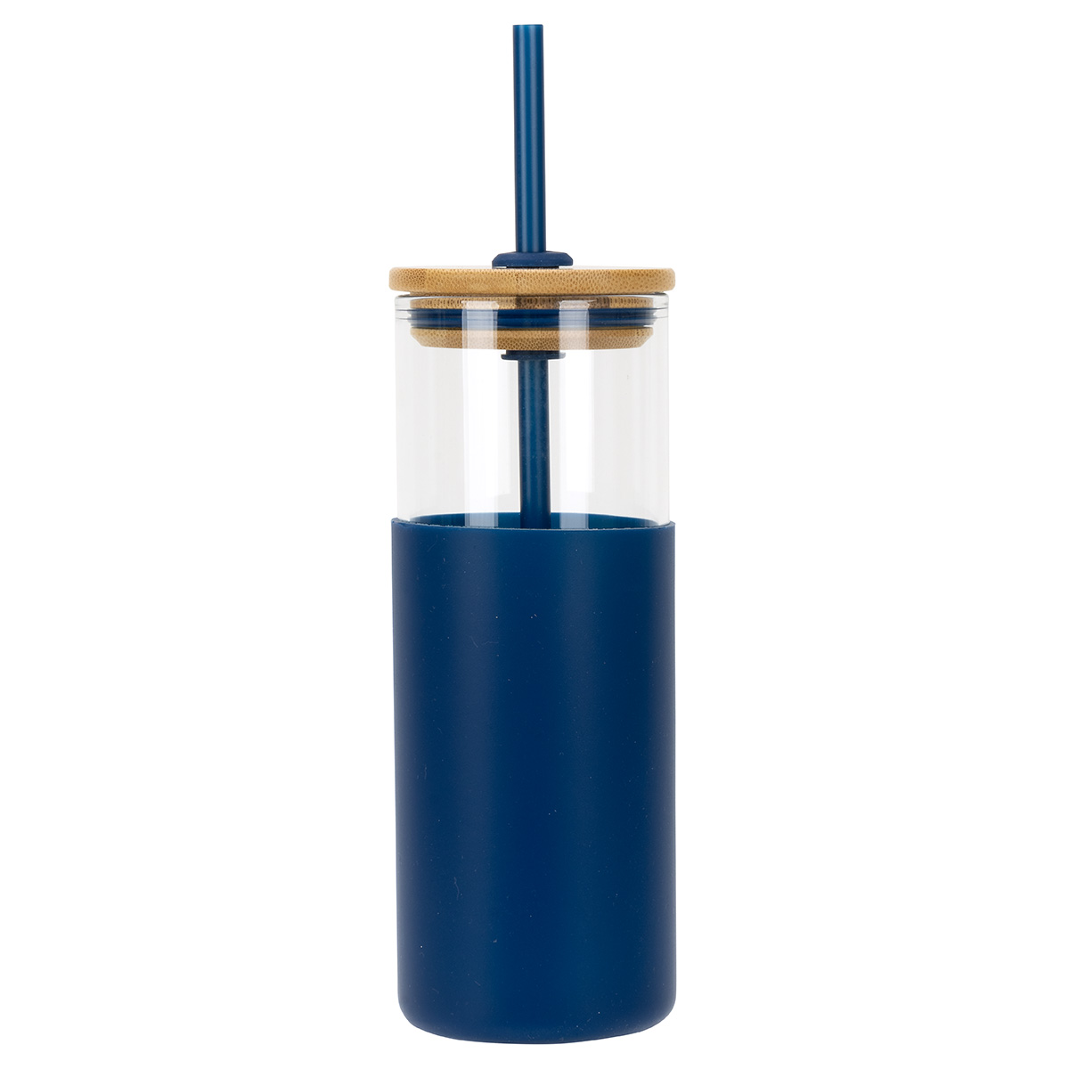 Stirling 18 oz Glass Tumbler with Silicone Sleeve & PP Straw 7