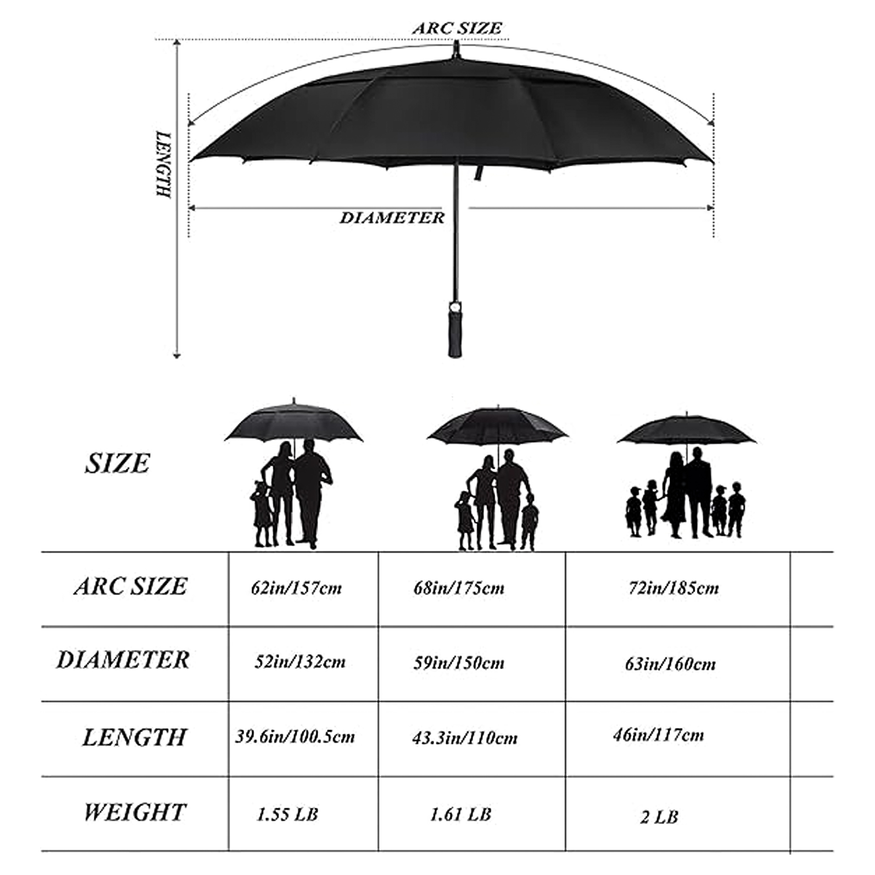 Automatic Open Golf Umbrella 2