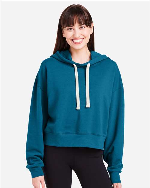 Women's Vintage Oversized Cropped Hooded Sweatshirt - PDP1725 4