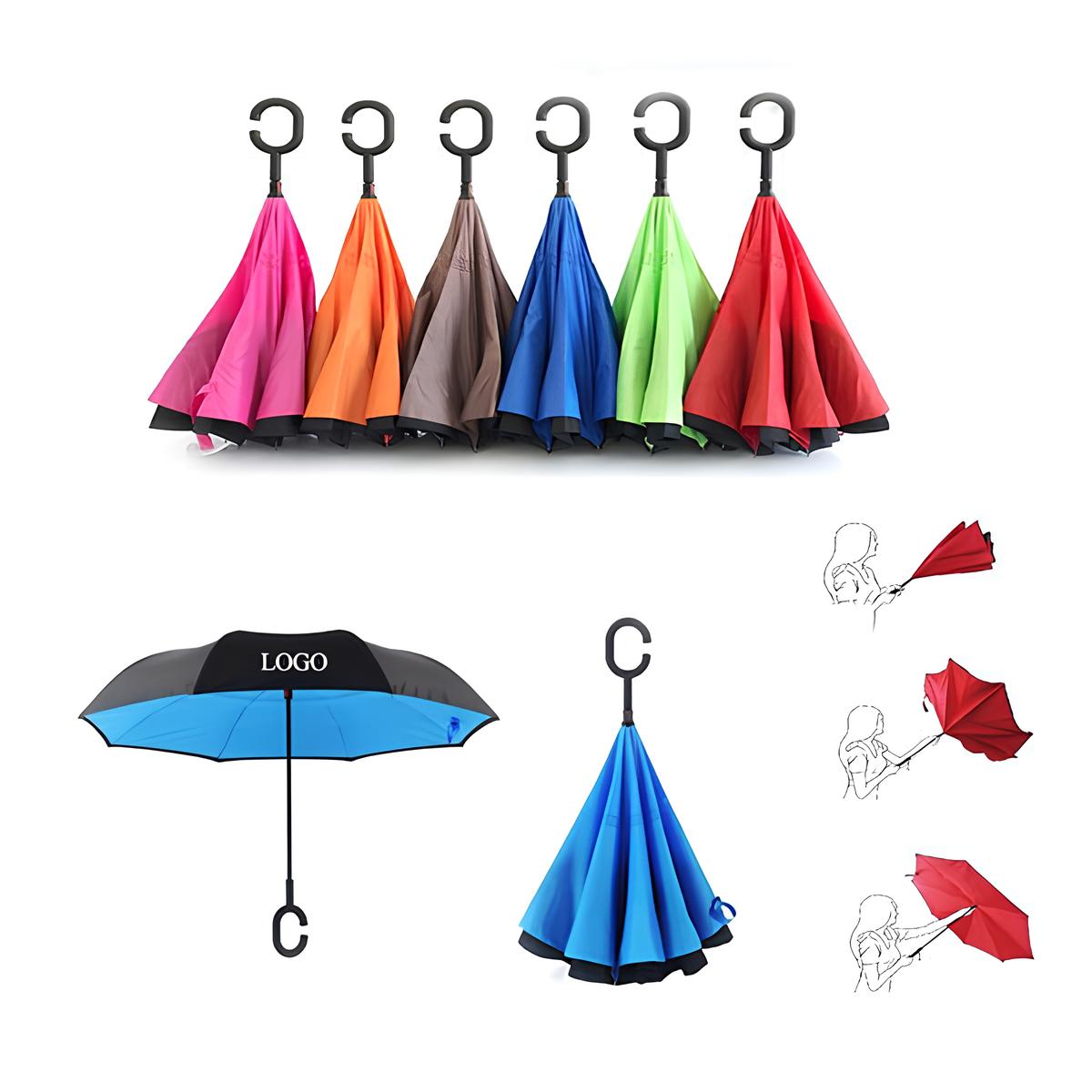 48" Arc C Handle Inversa Inverted Umbrella 2