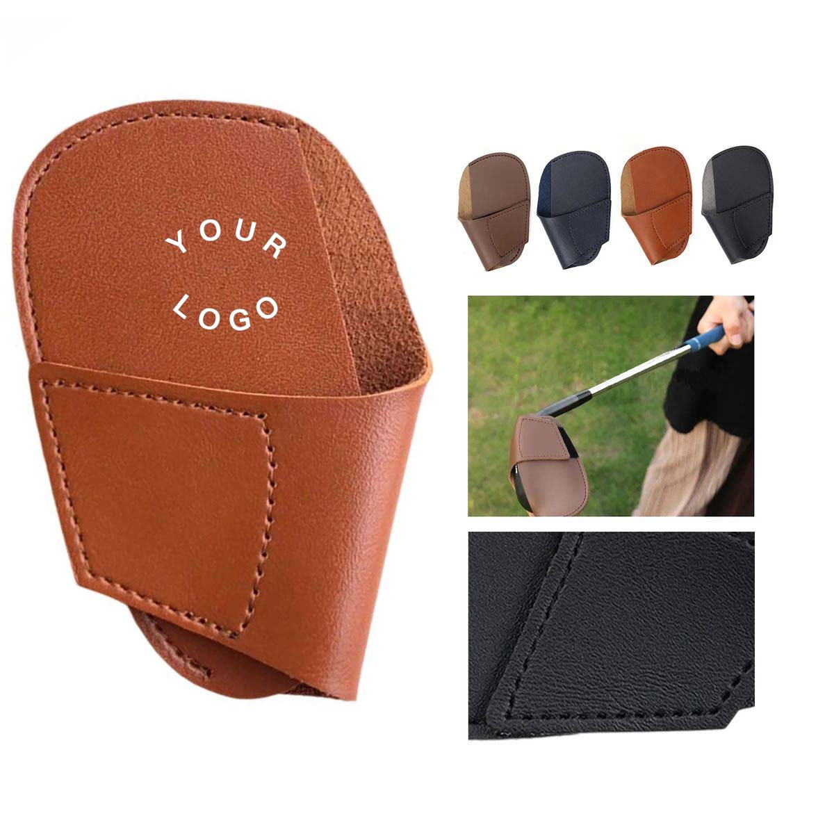 PU Leather Golf Club Protector for Travel and Storage 2