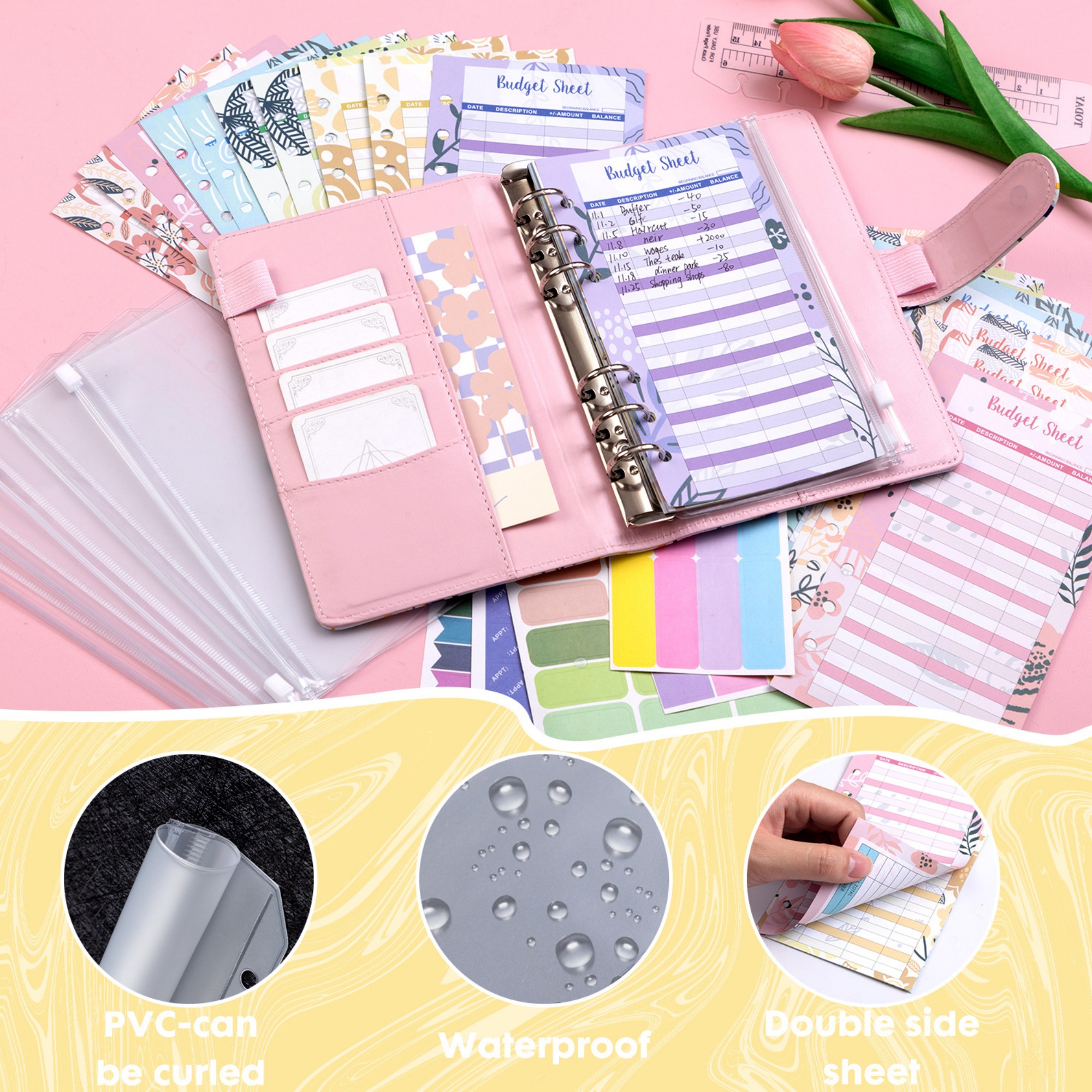 Leather A6 Budget Binder 6