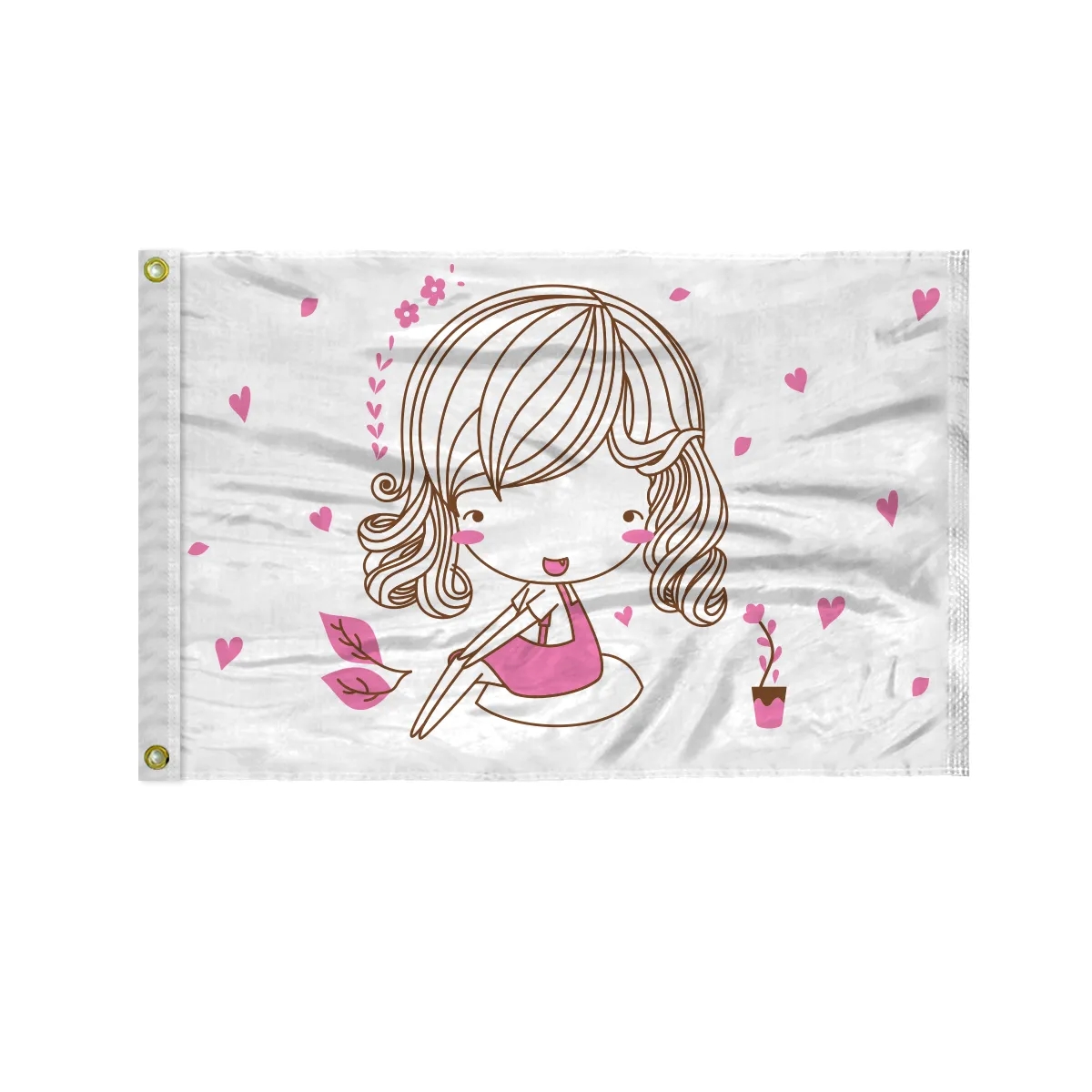 Custom Screen Sublimation Flag - 20" x 30" Silk Poly 2
