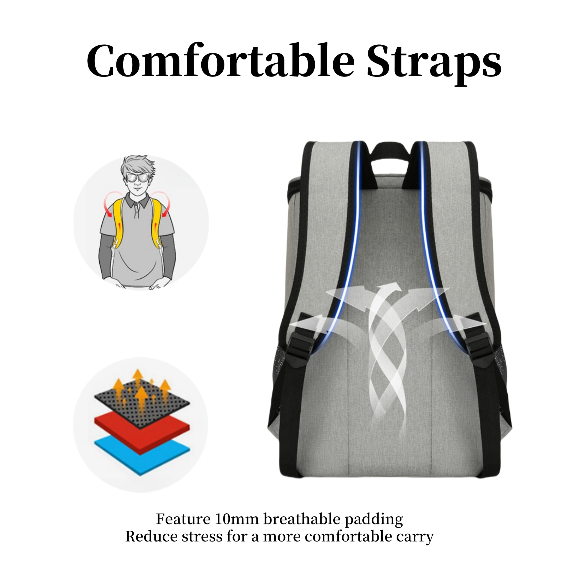 30 Cans Insulated Backpack Cooler 8