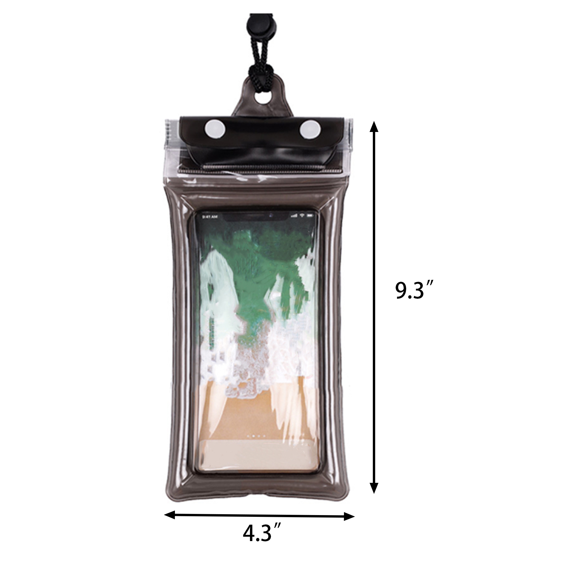 Transparent Visual Waterproof Cell Phone Pouch MOQ 50PCS 3