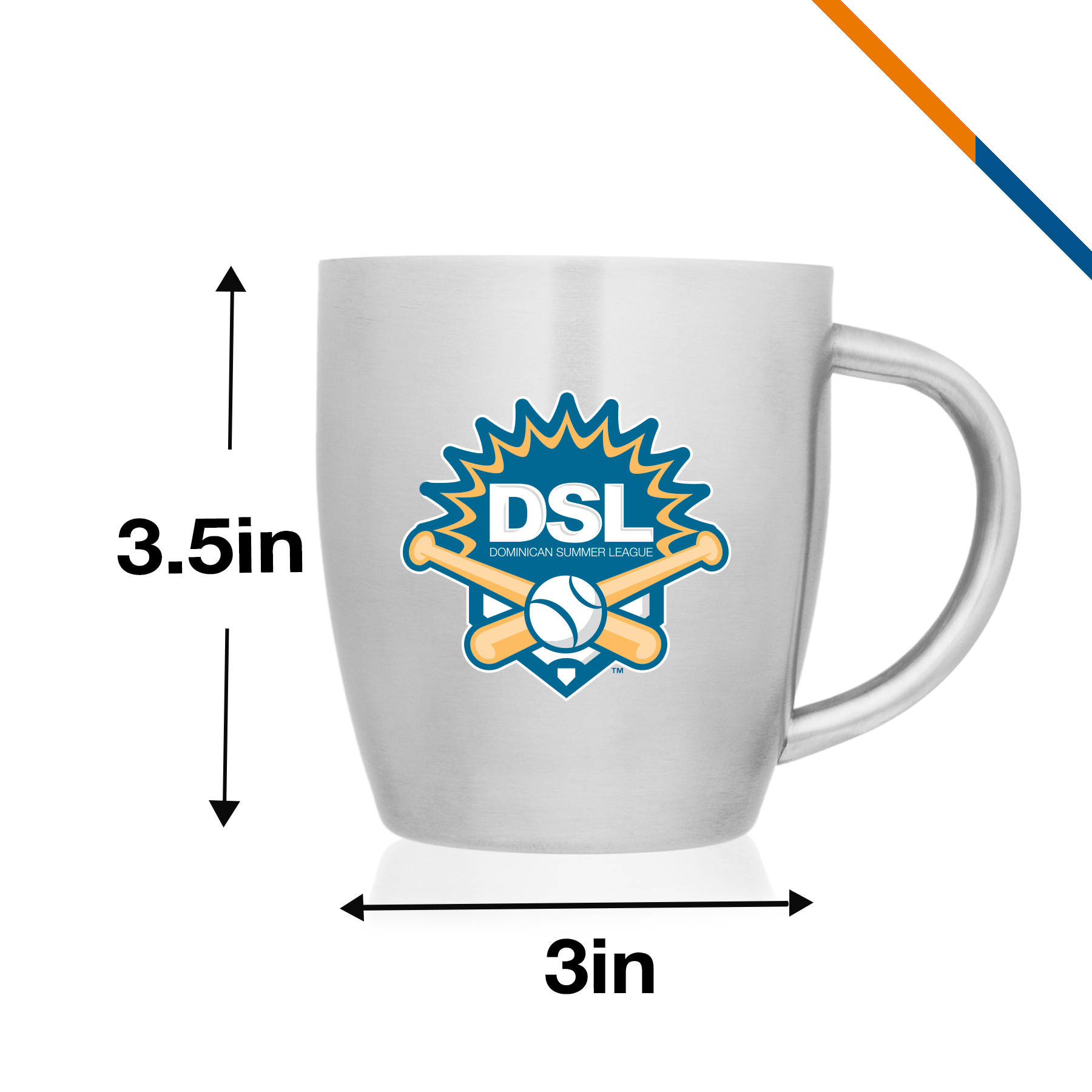 Plexi Stainless Steel Coffee Mug - 10 OZ. 3