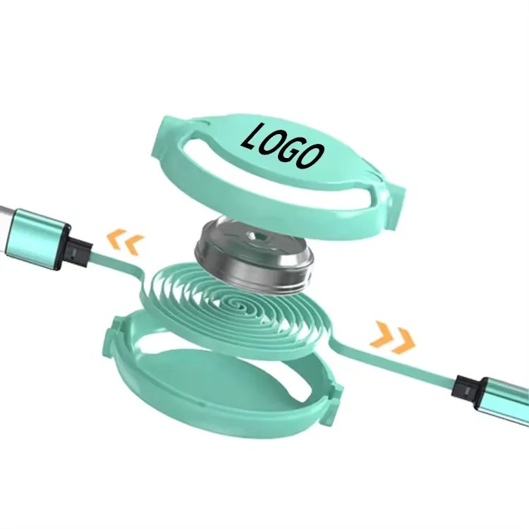 3 in 1 Retractable Charge Cables 3.6ft 4