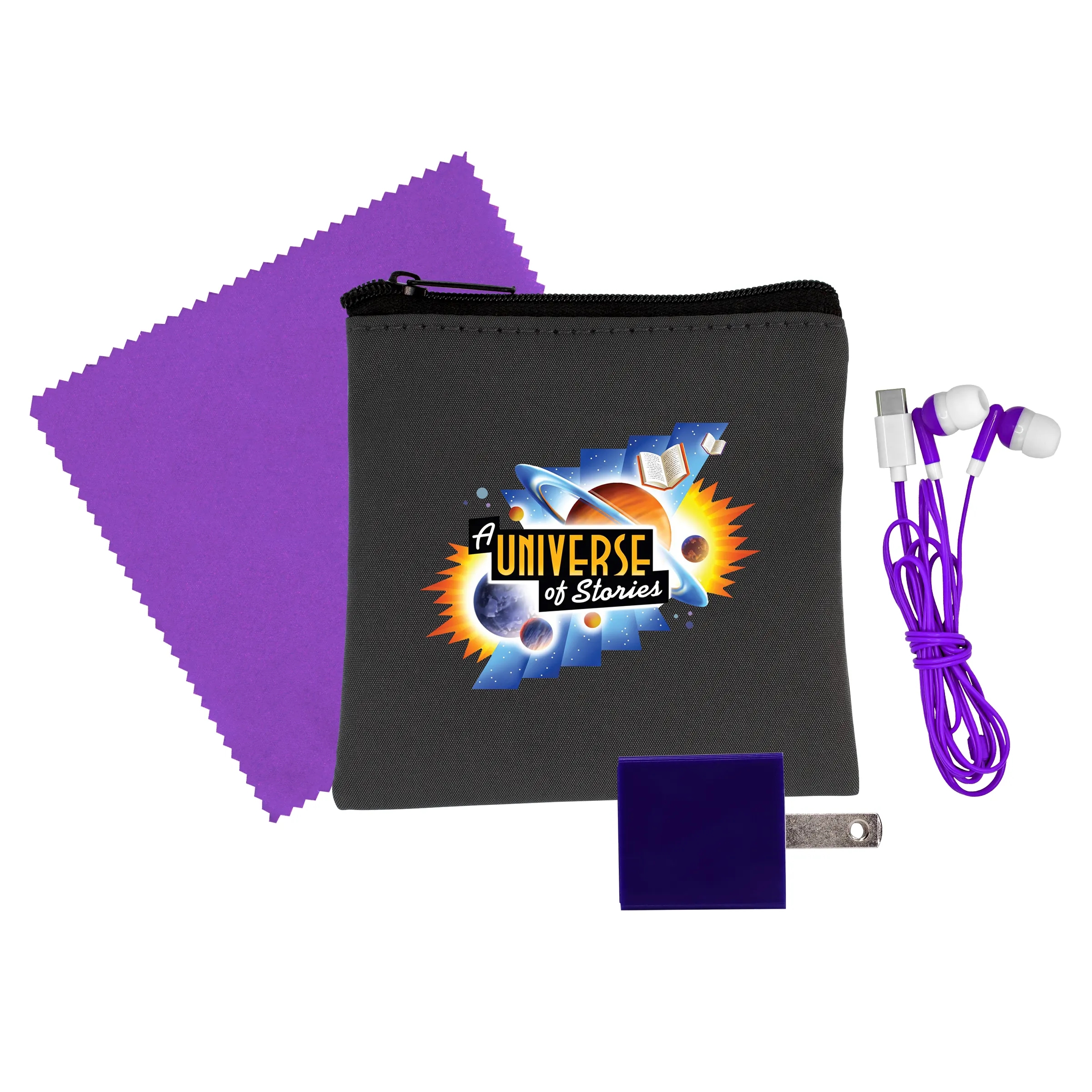 Exec Wall, Cloth & Type C Earbud Set 4