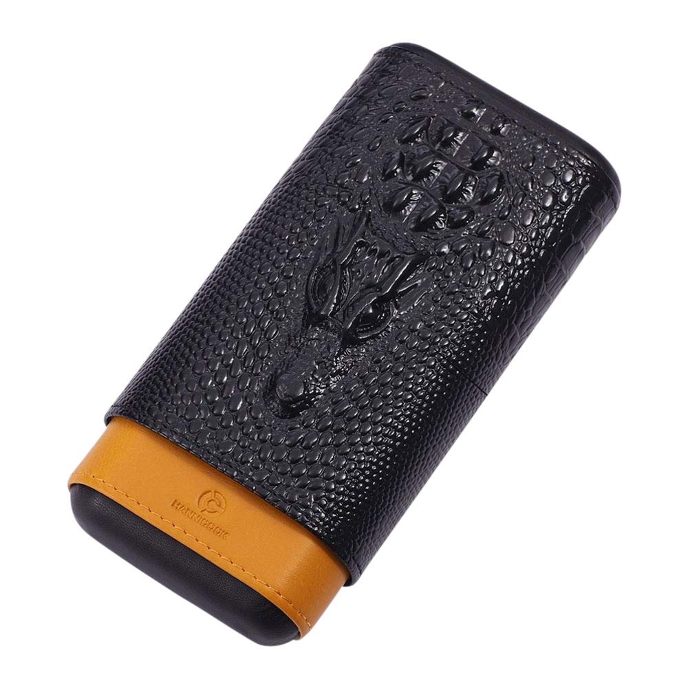 3-Cigar Leather Case 3