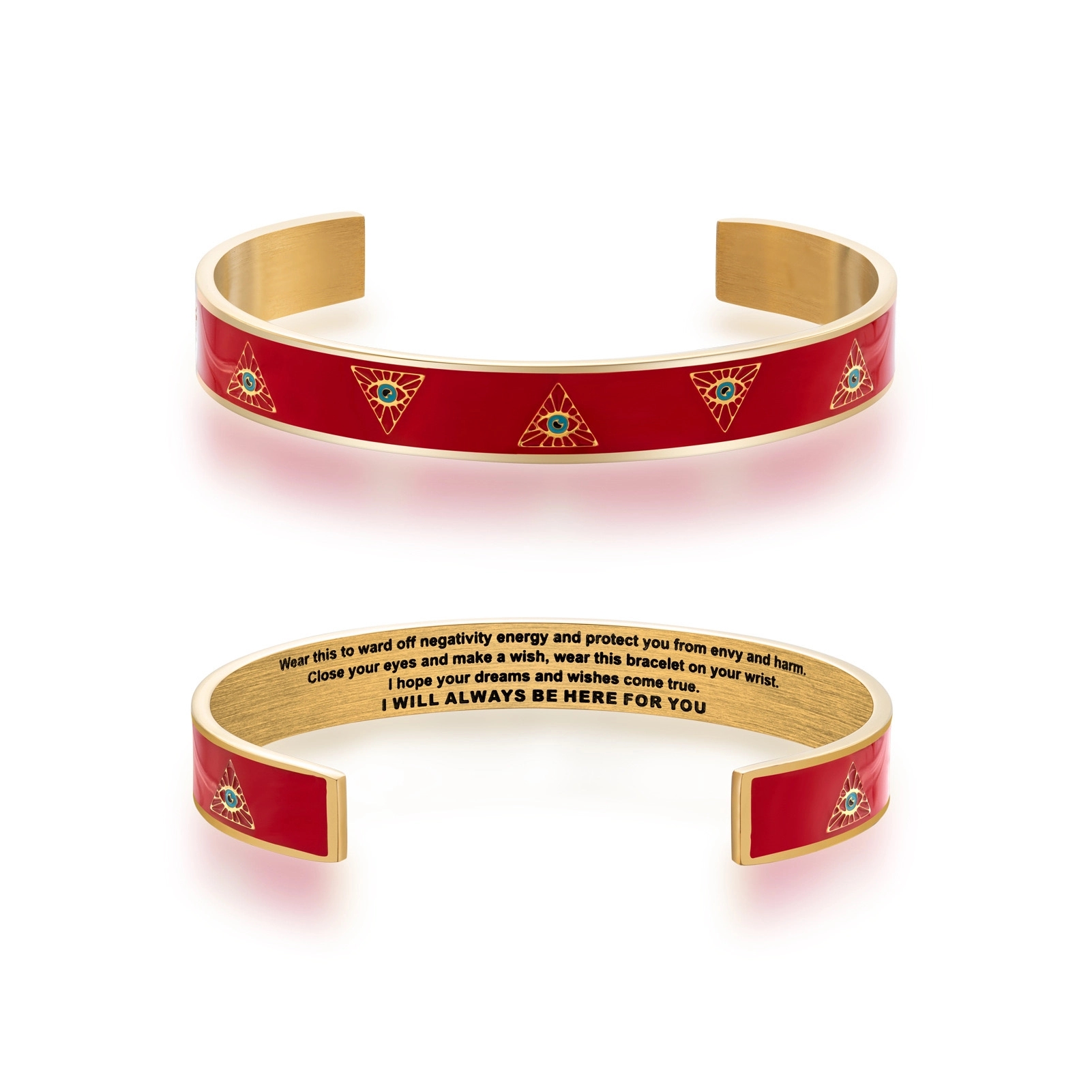 Custom Enamel Style 304 Stainless Steel Cuff Bangles 2
