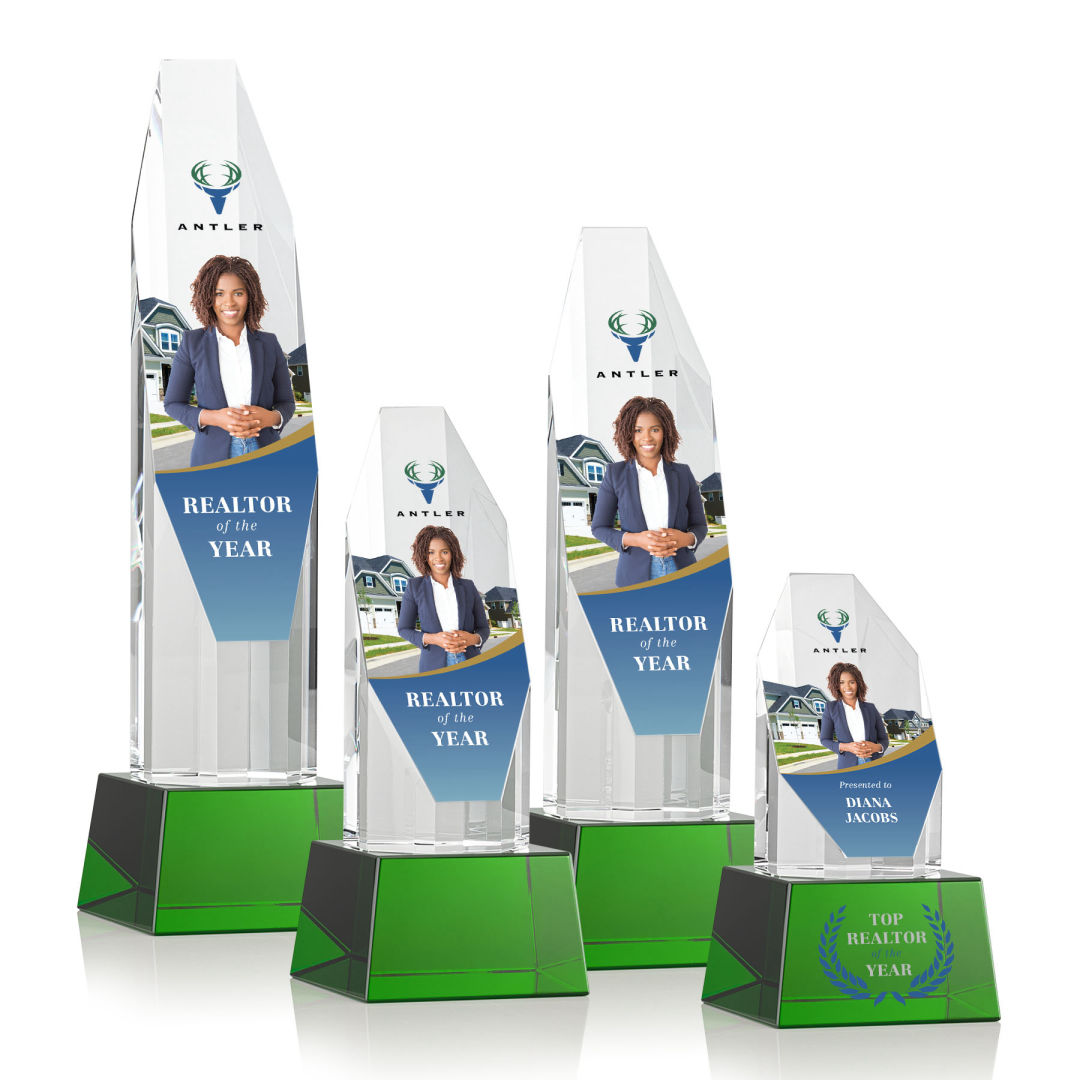 Barrhaven VividPrint™ Award on Base - Green 11