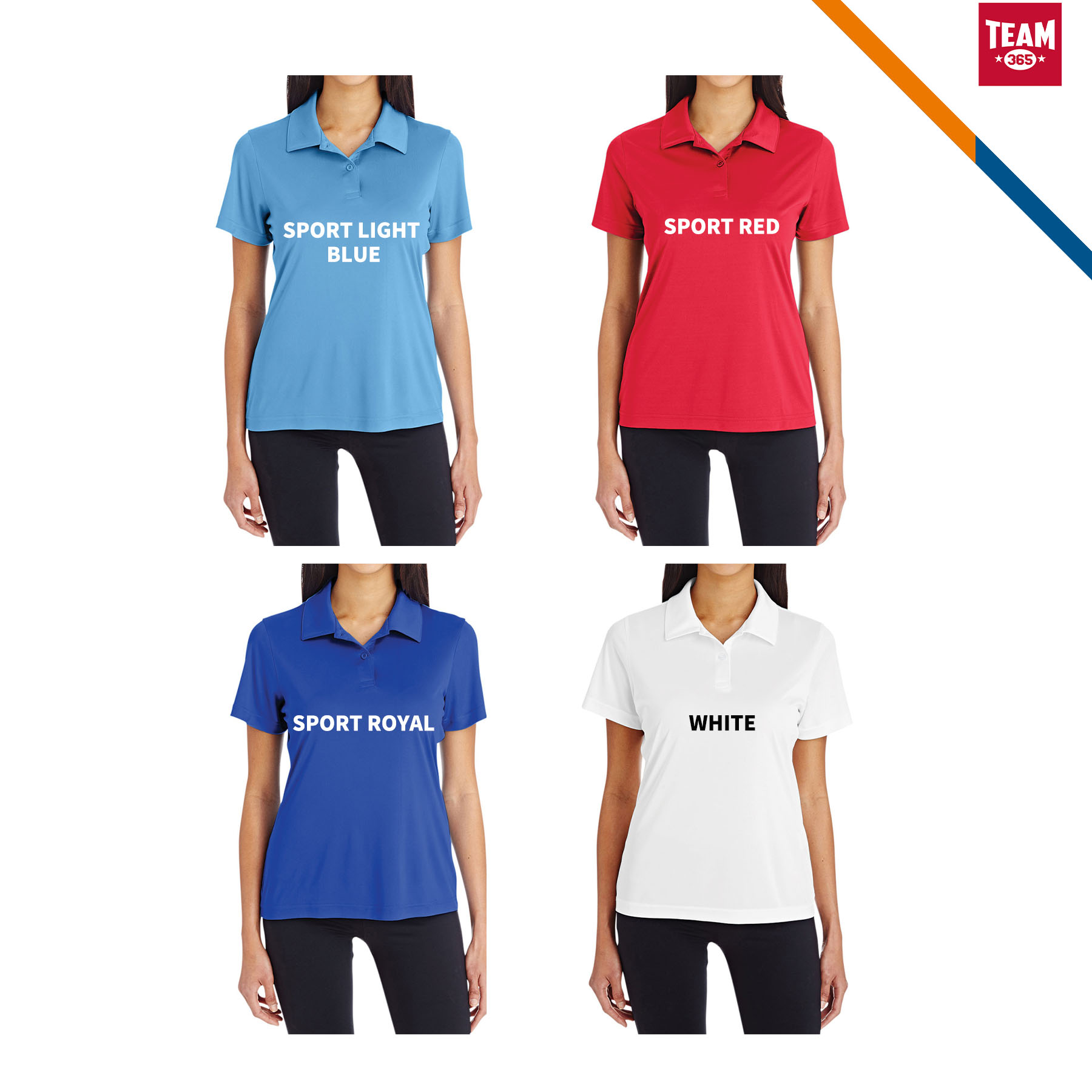 Team 365® Ladies Polyester Polo Shirt 5