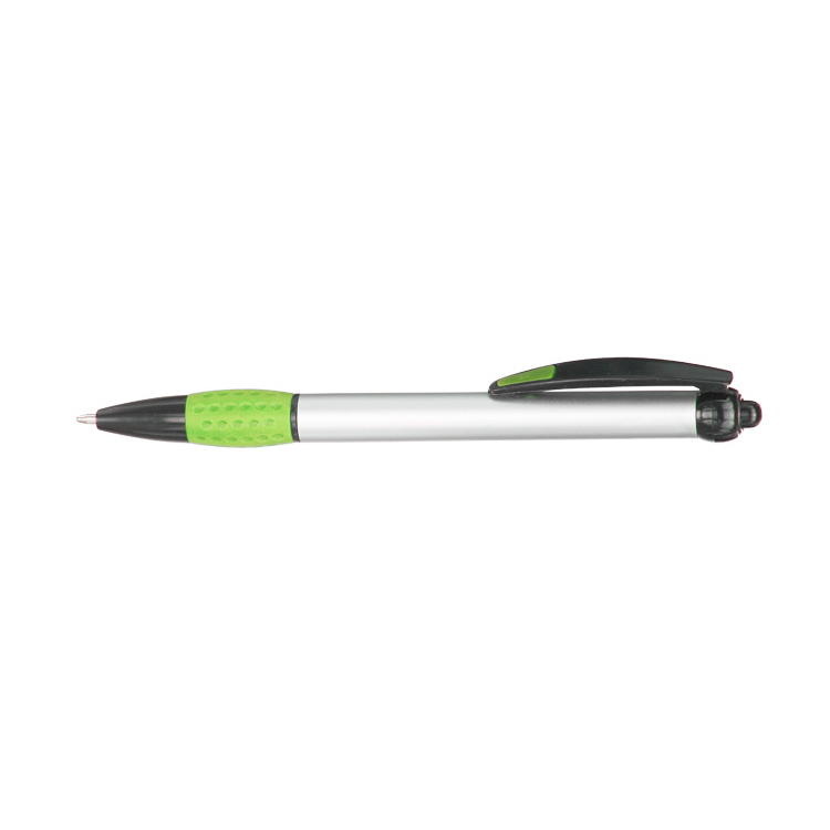 Advertising Click Plastic Pen with Rubber Grip 3