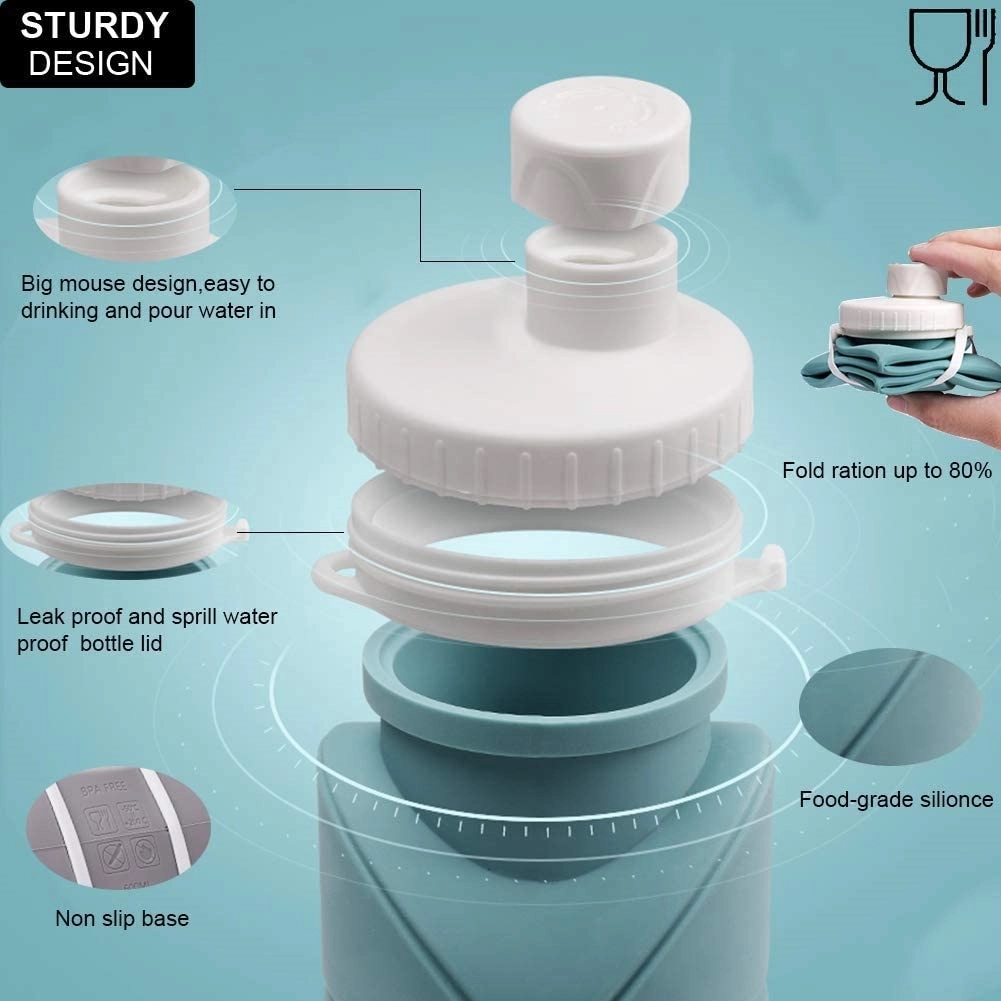 Silicone Collapsible Water Bottles 2