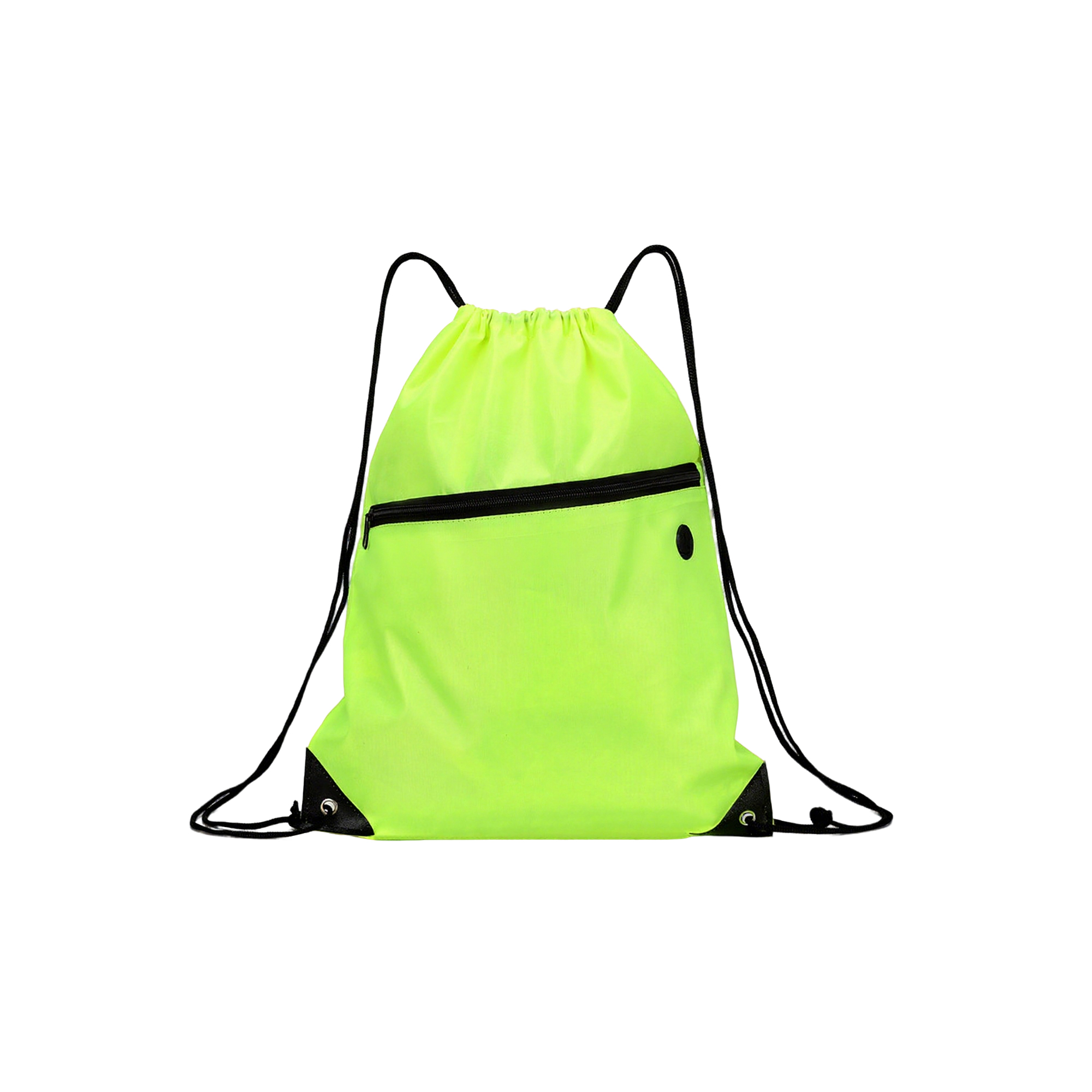 Drawstring Sports Sack With Front Pocket Earbud Port 2