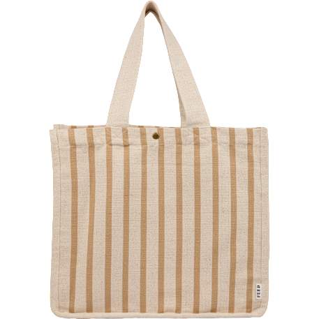 FEED Cotton and Jute Striped Tote 32