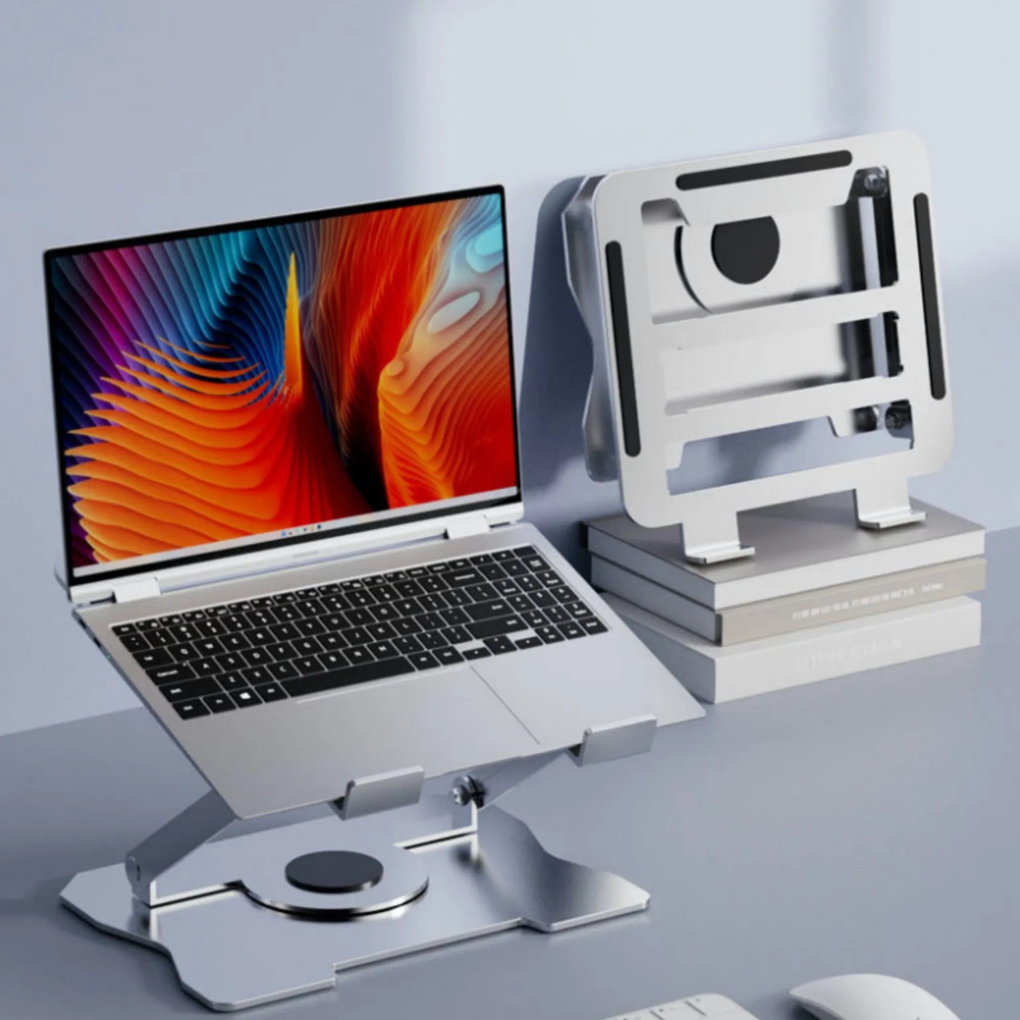 Foldable 360 Degree Rotating Laptop Notebook Tablet Stand 4