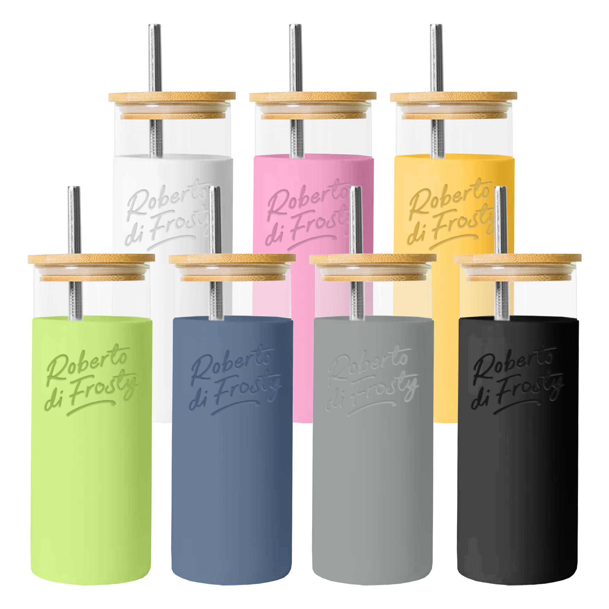 Vanisa Glass Drink Bottle with Sleeve 5