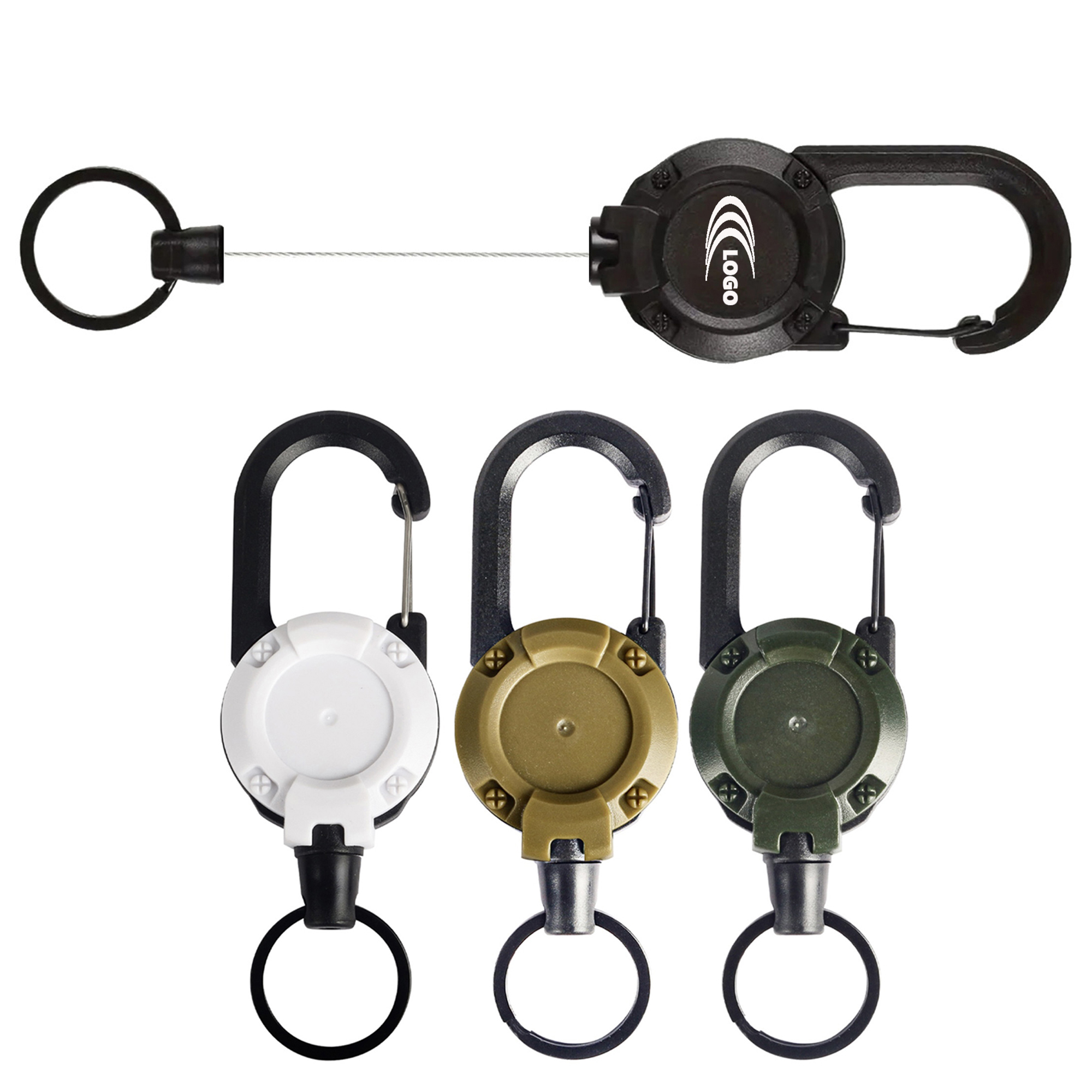 Retractable Carabiner Keychain 2