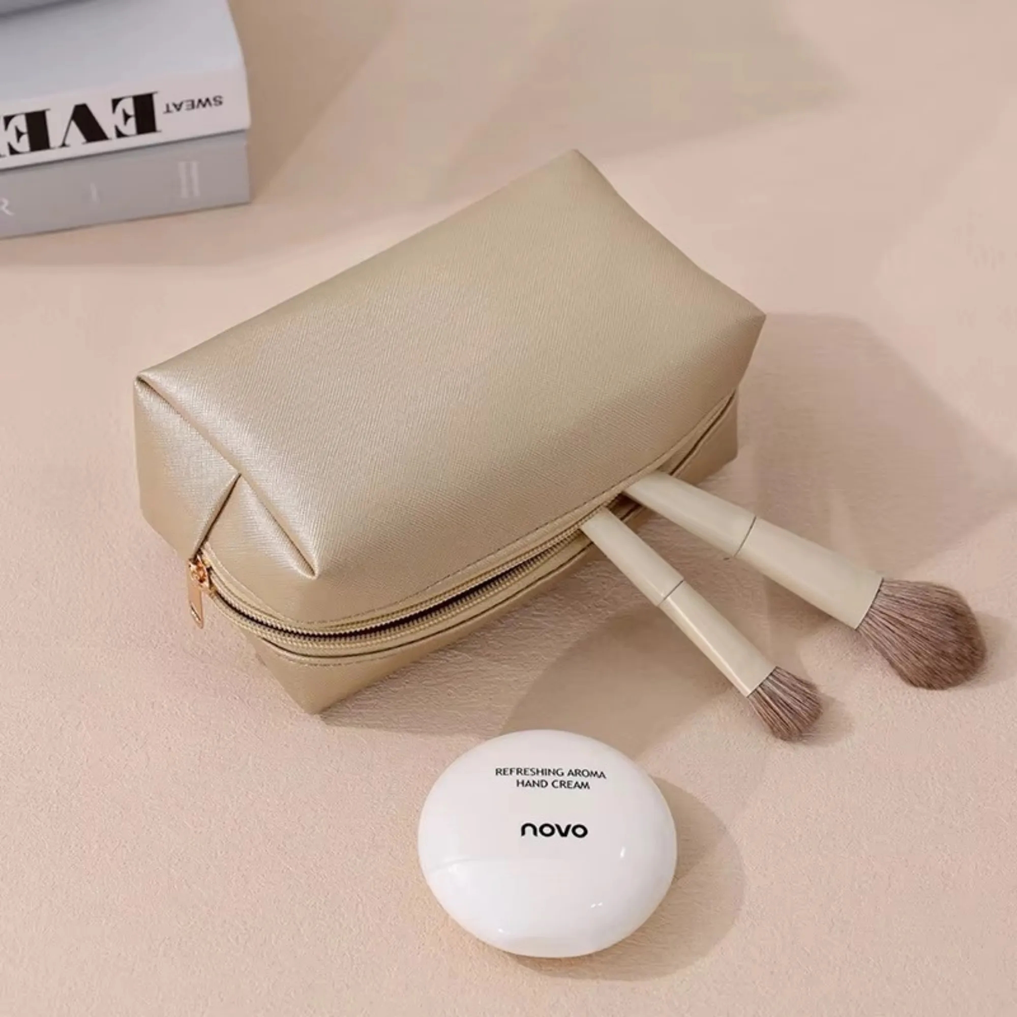 PU Leather Cosmetic BagStorage Pouch 2
