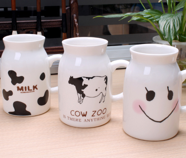 Ceramic Mug Cartoon Breakfast Milk Cup 4