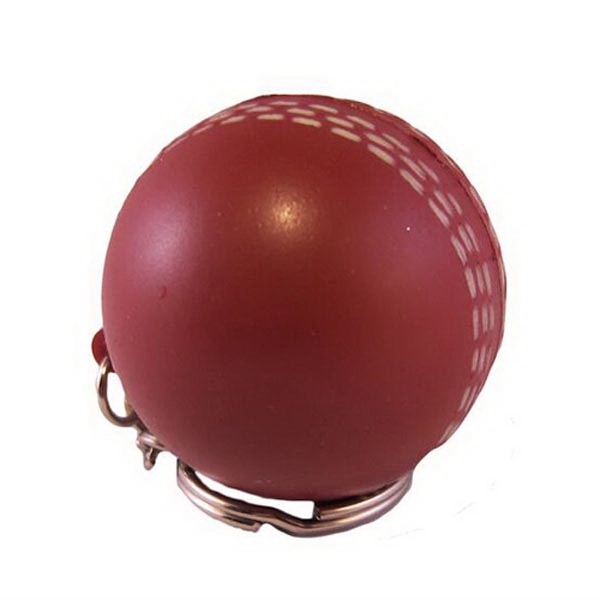 Cricket Ball Stress Reliever Key Chain 1