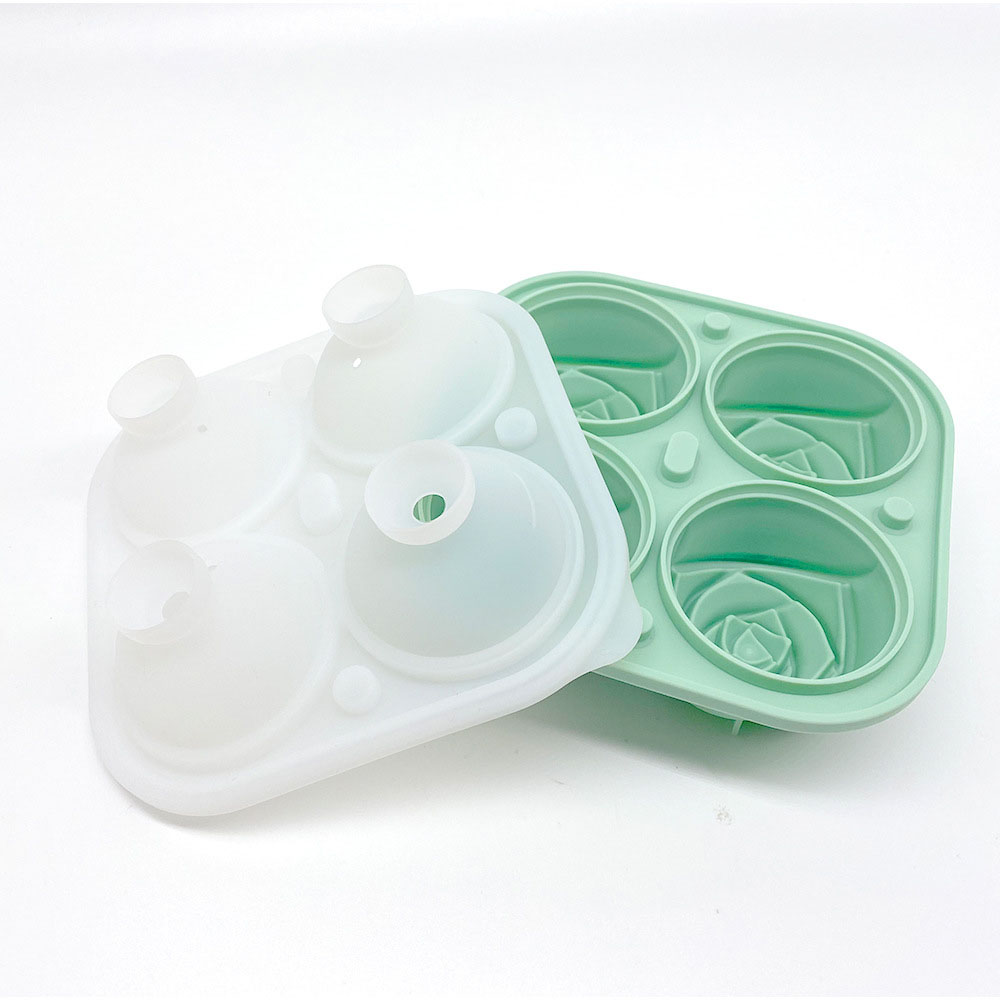 Rose Shaped Ice Cubes - Novelty Drink Tray For Chilled Drinks / Whiskey / Cocktails 7