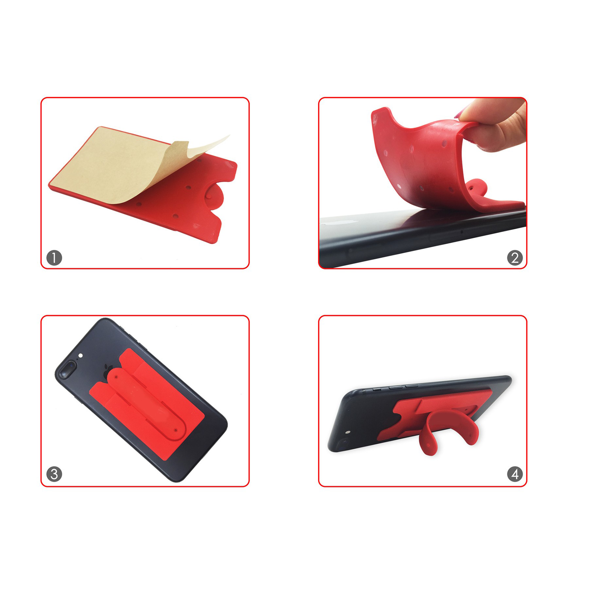 Silicone Mobile Phone Holder With Pocket 2