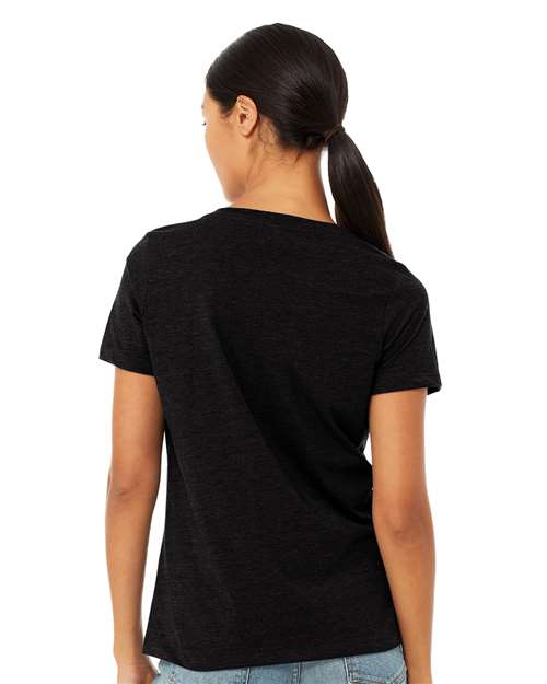Women's Relaxed Heather CVC V-Neck Tee - 6405CVC 36