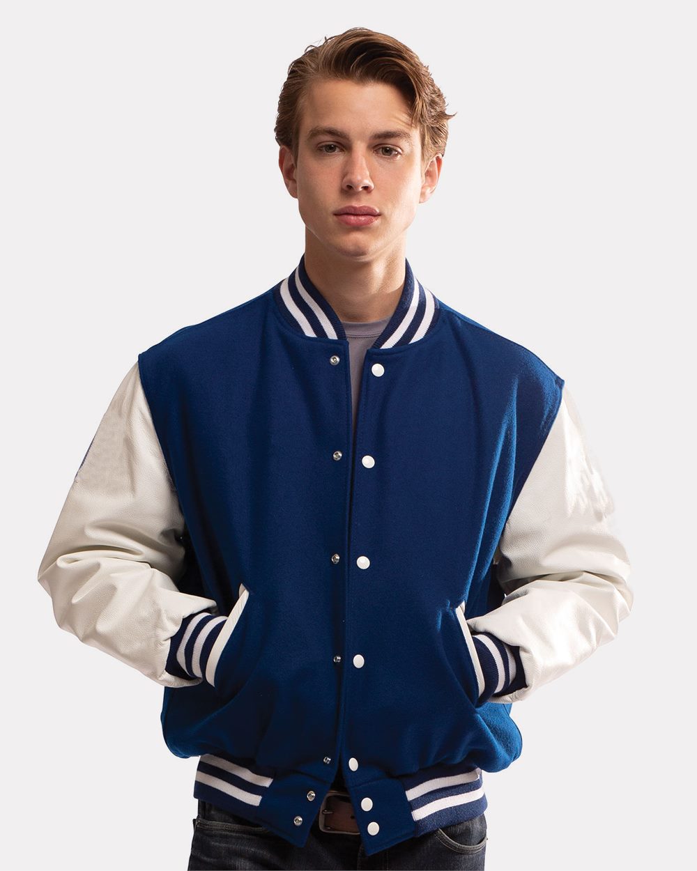 Men's Varsity Wool Jacket - 224183 49