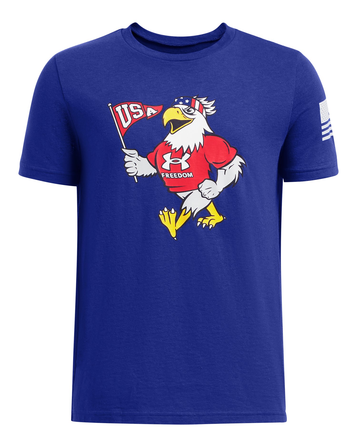 UA Freedom USA Eagle Boys' Short Sleeve 2