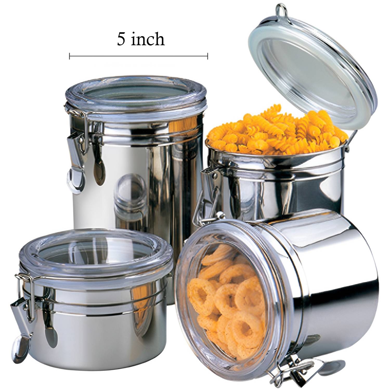 Stainless Steel Airtight Storage Canister Set 7