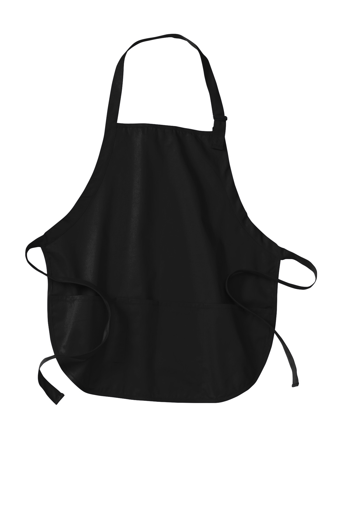 Medium-Length Apron with Pouch Pockets