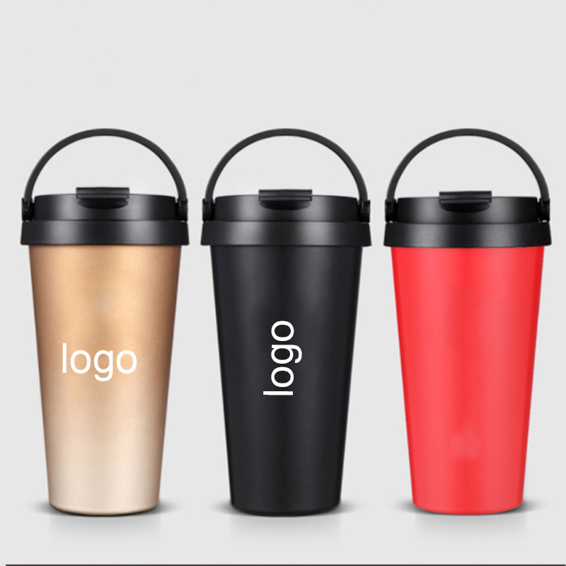 Custom Printed Travel Coffee Tumblers w/Handle 6