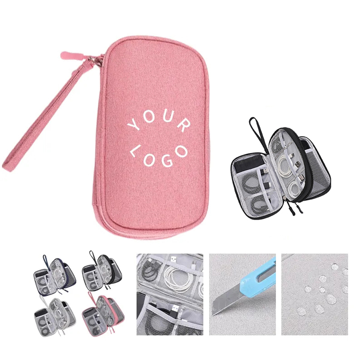 Durable Oxford Pouch for Organizing Electronic Accessories 3