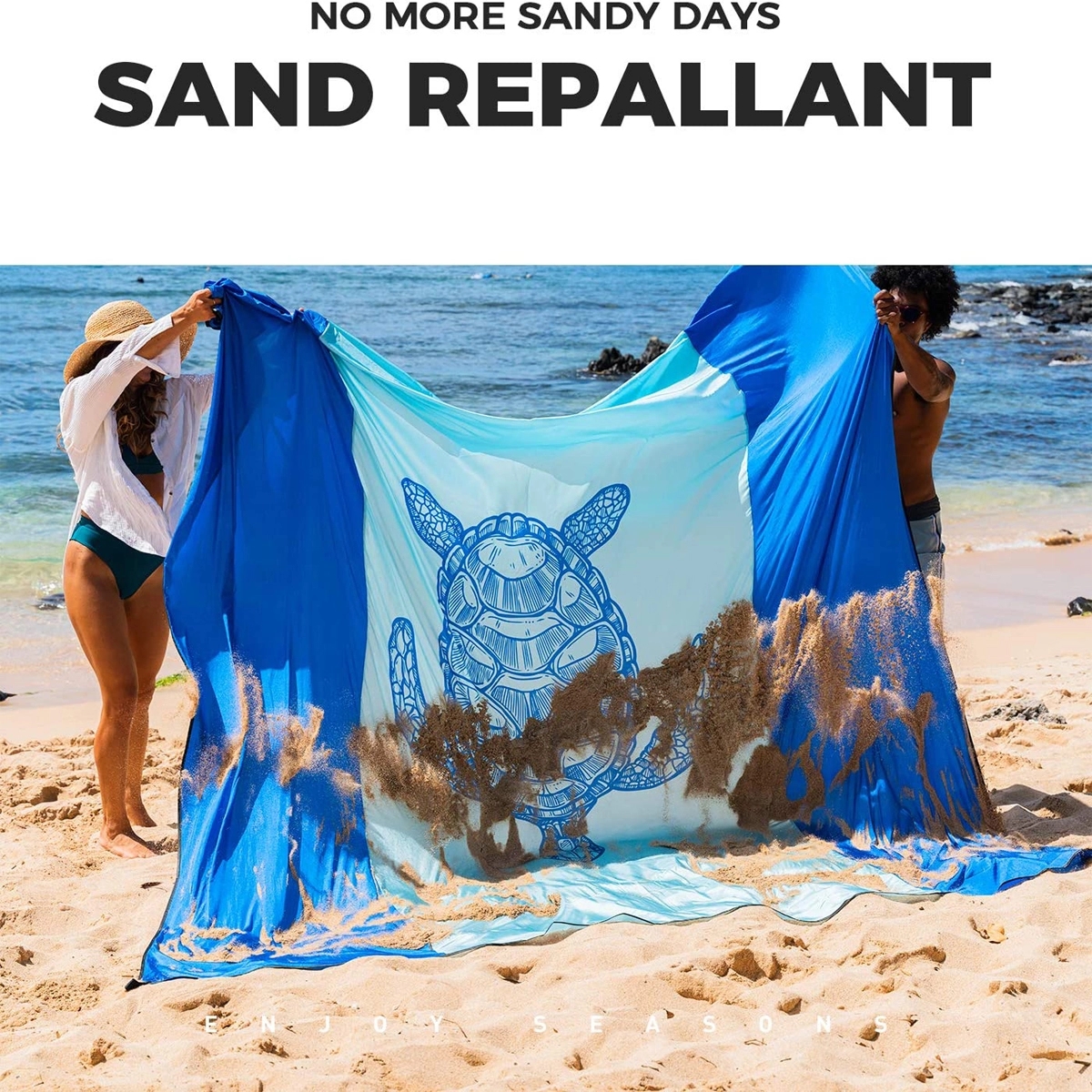 Sandproof Waterproof Beach Mat 4