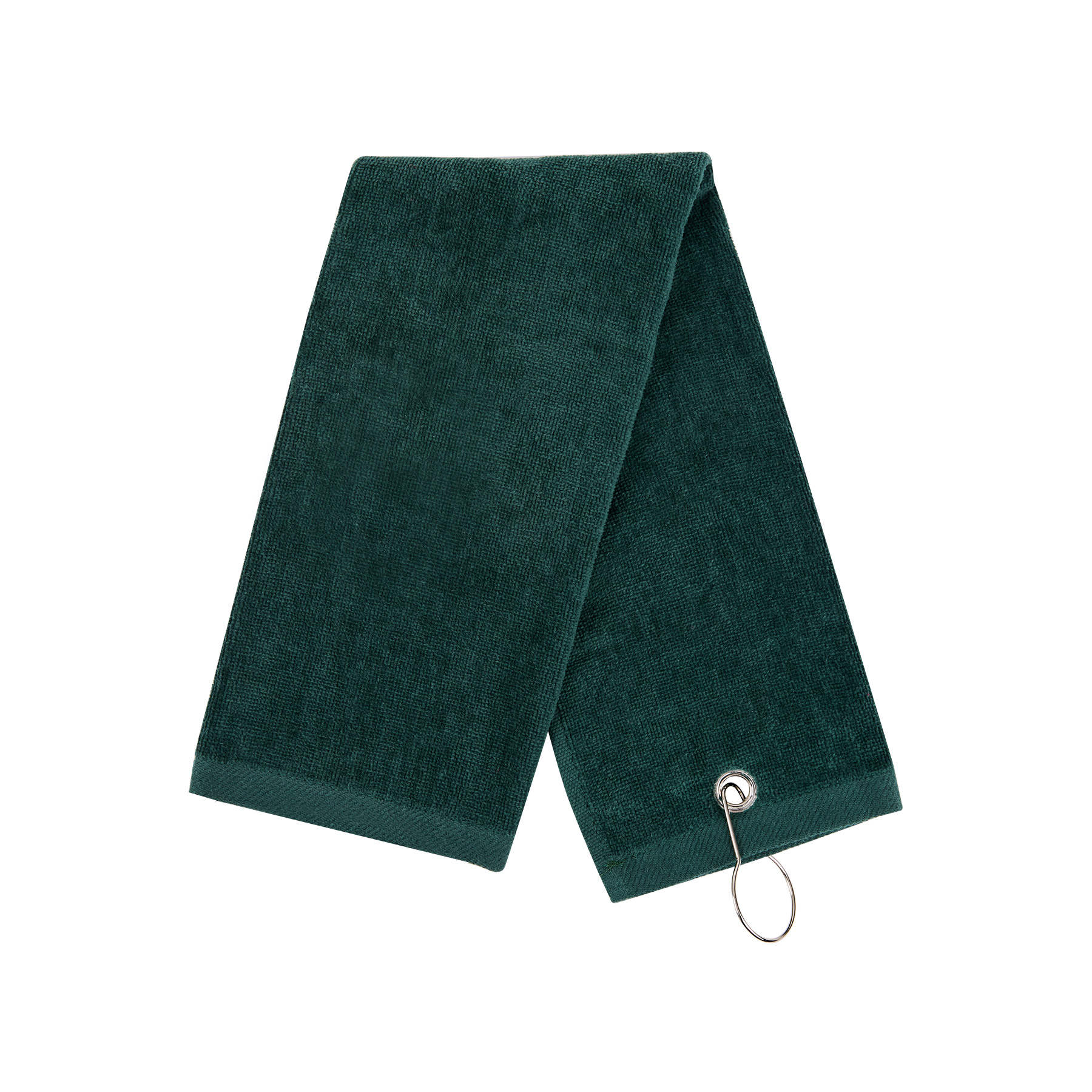 400GSM Cotton Golf Towel With Carabiner 16