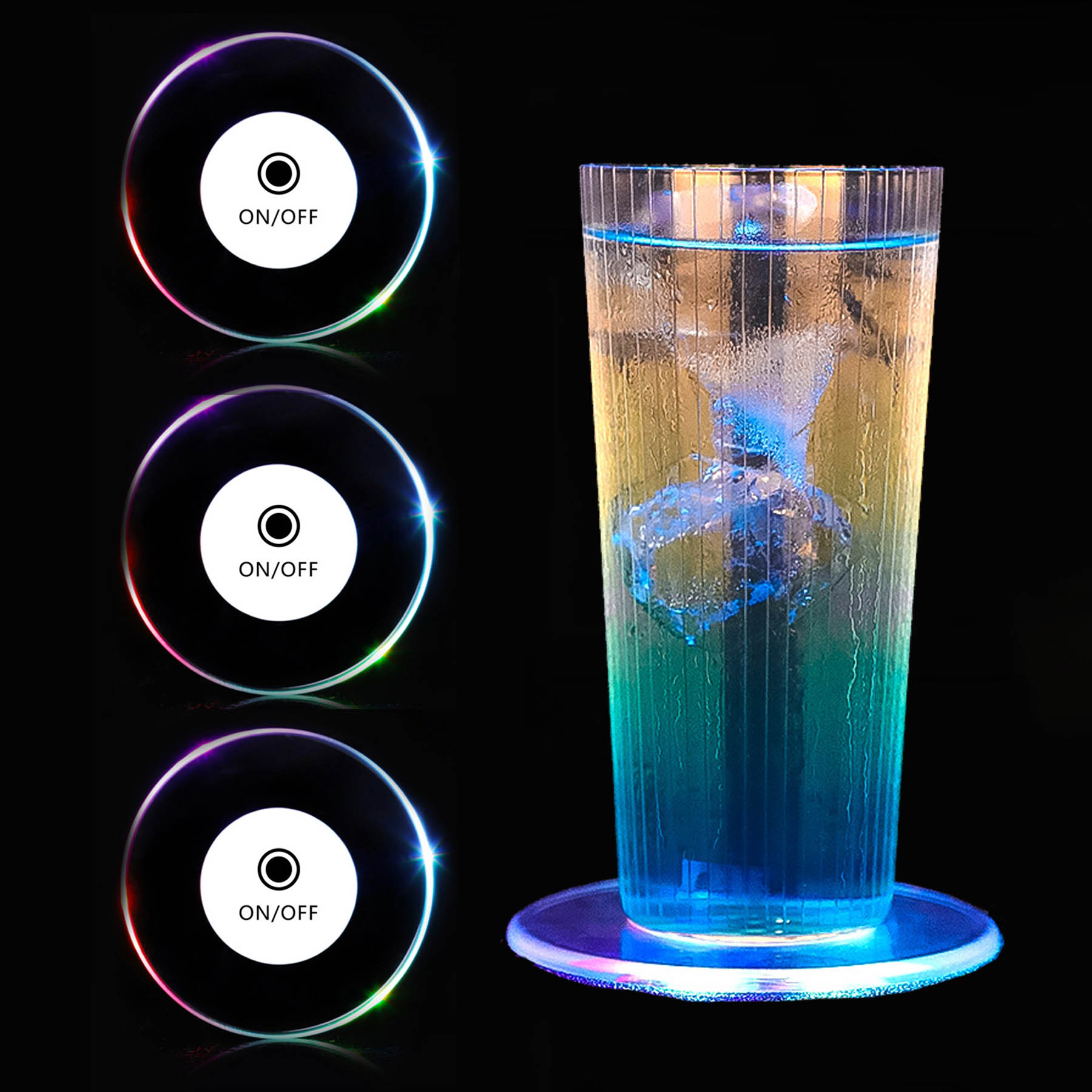 Acrylic Luminous LED Coasters 2