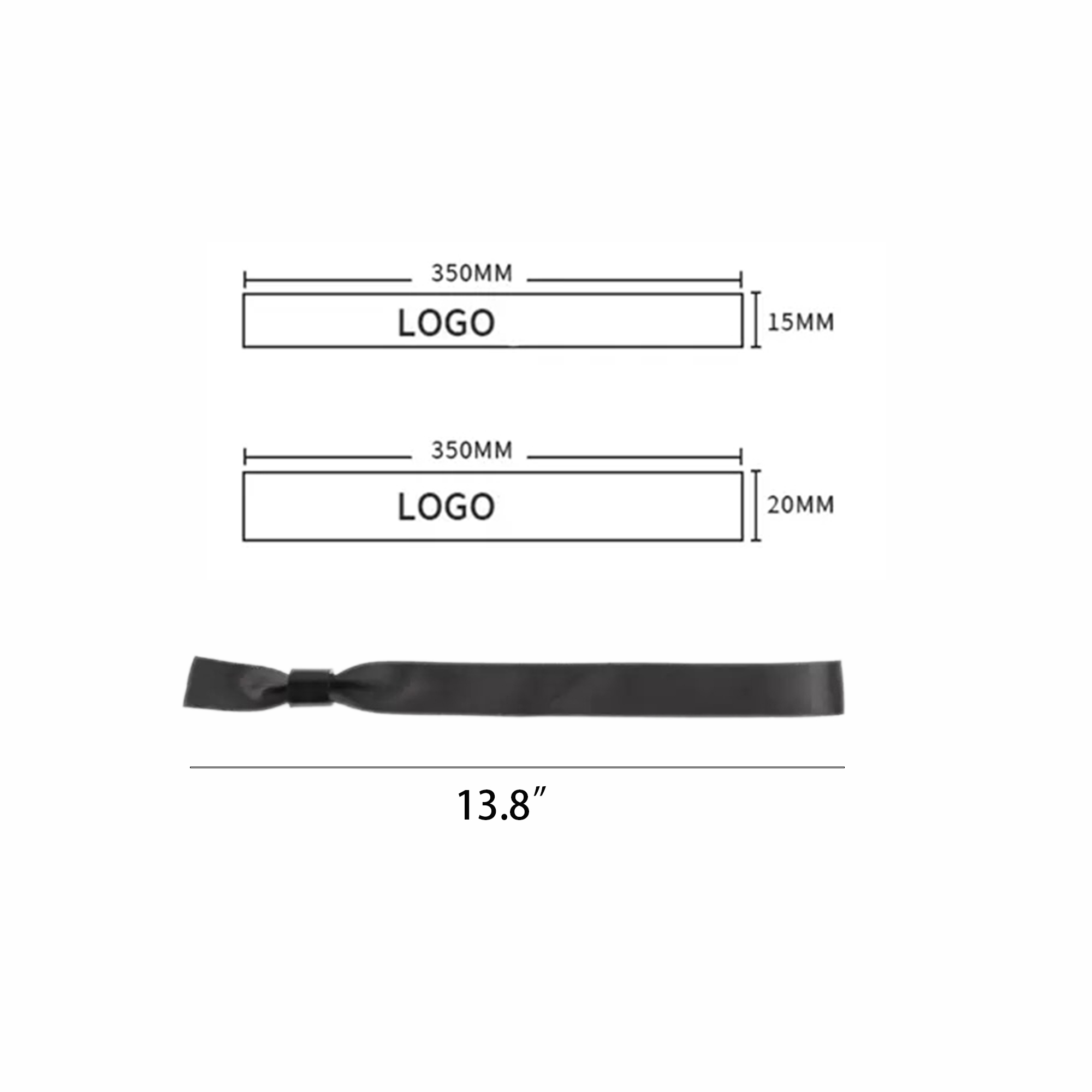 Custom Disposable Wristband Bracelet Terylene MOQ 100pcs 2
