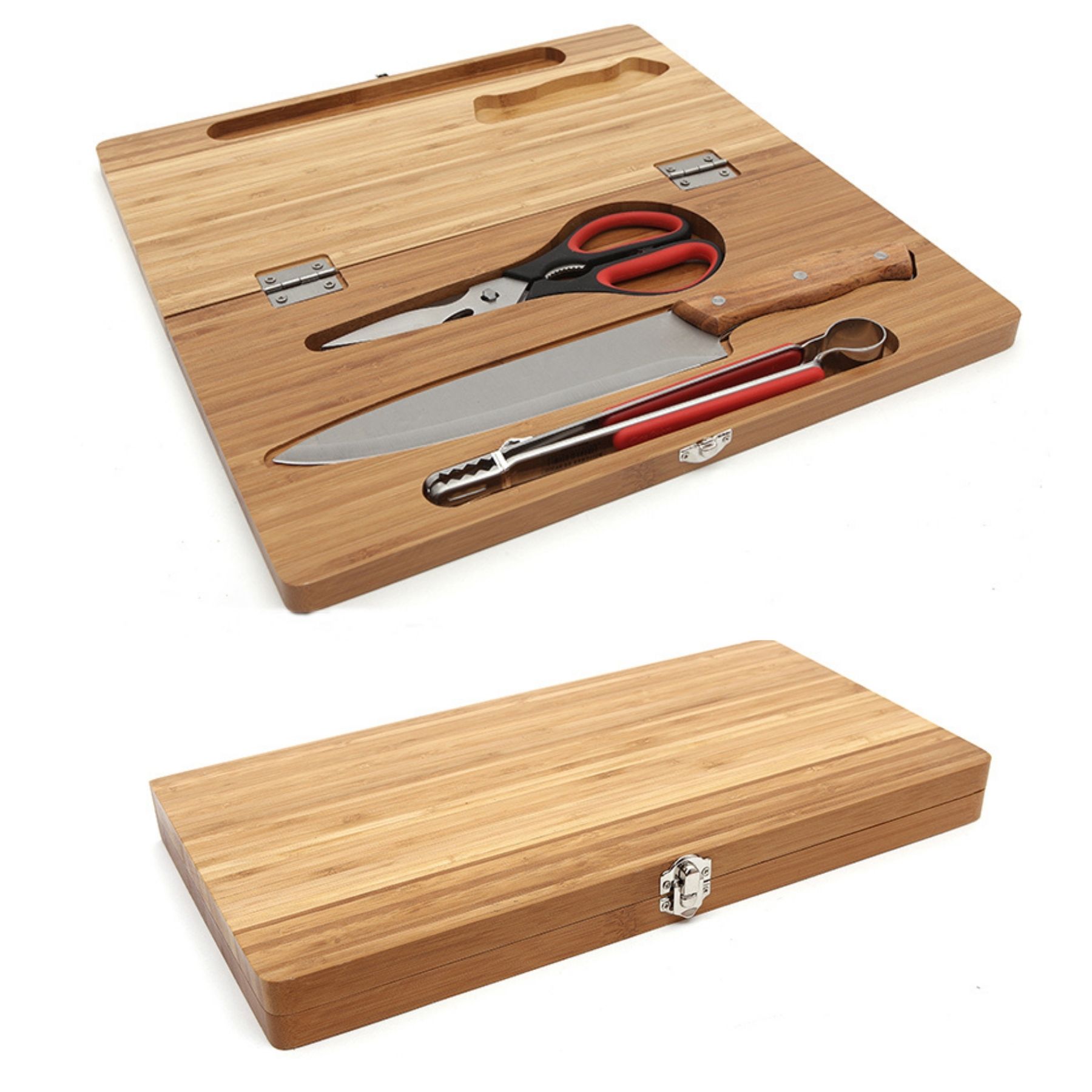 Folding Bamboo Chopping Board Kitchenware Kit 2