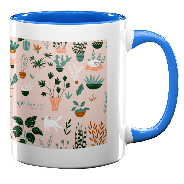 11oz Full Color Colored Handle Mug 4