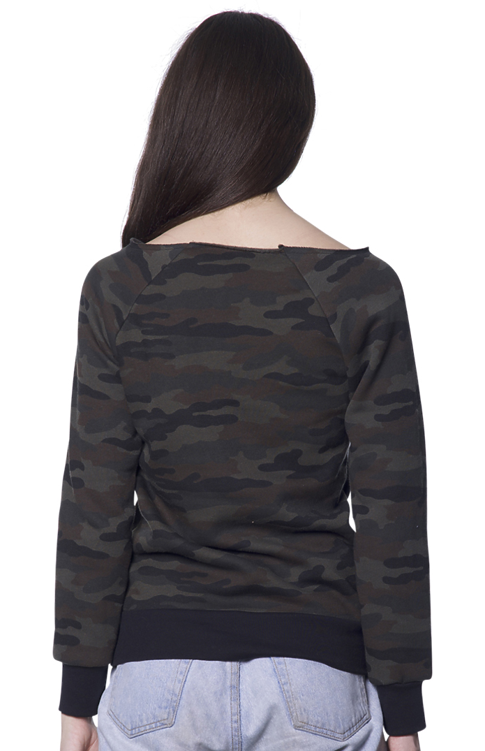 Women's Camo Fleece Raglan Sweatshirt 9