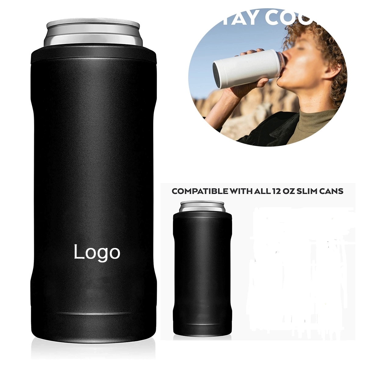 12Oz Slim Insulated Can Cooler 1